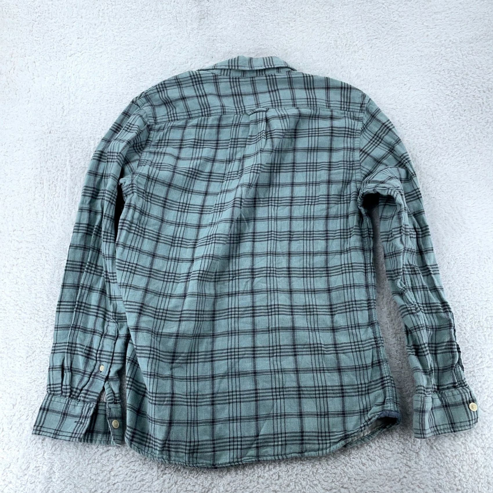Grayers Grayers Clothiers Flannel Shirt Mens Medium Blue Gray Plaid Collared Button Up Size US M / EU 48-50 / 2 - 4 Thumbnail