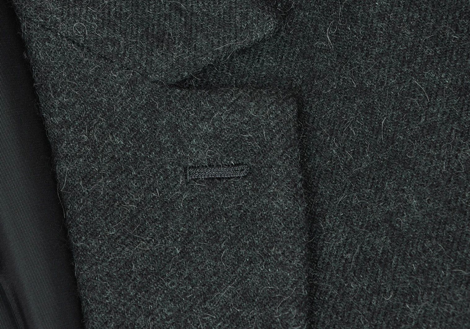 Issey Miyake Wool Chester Coat in Green, Size M Size US M / EU 48-50 / 2 - 4 Thumbnail