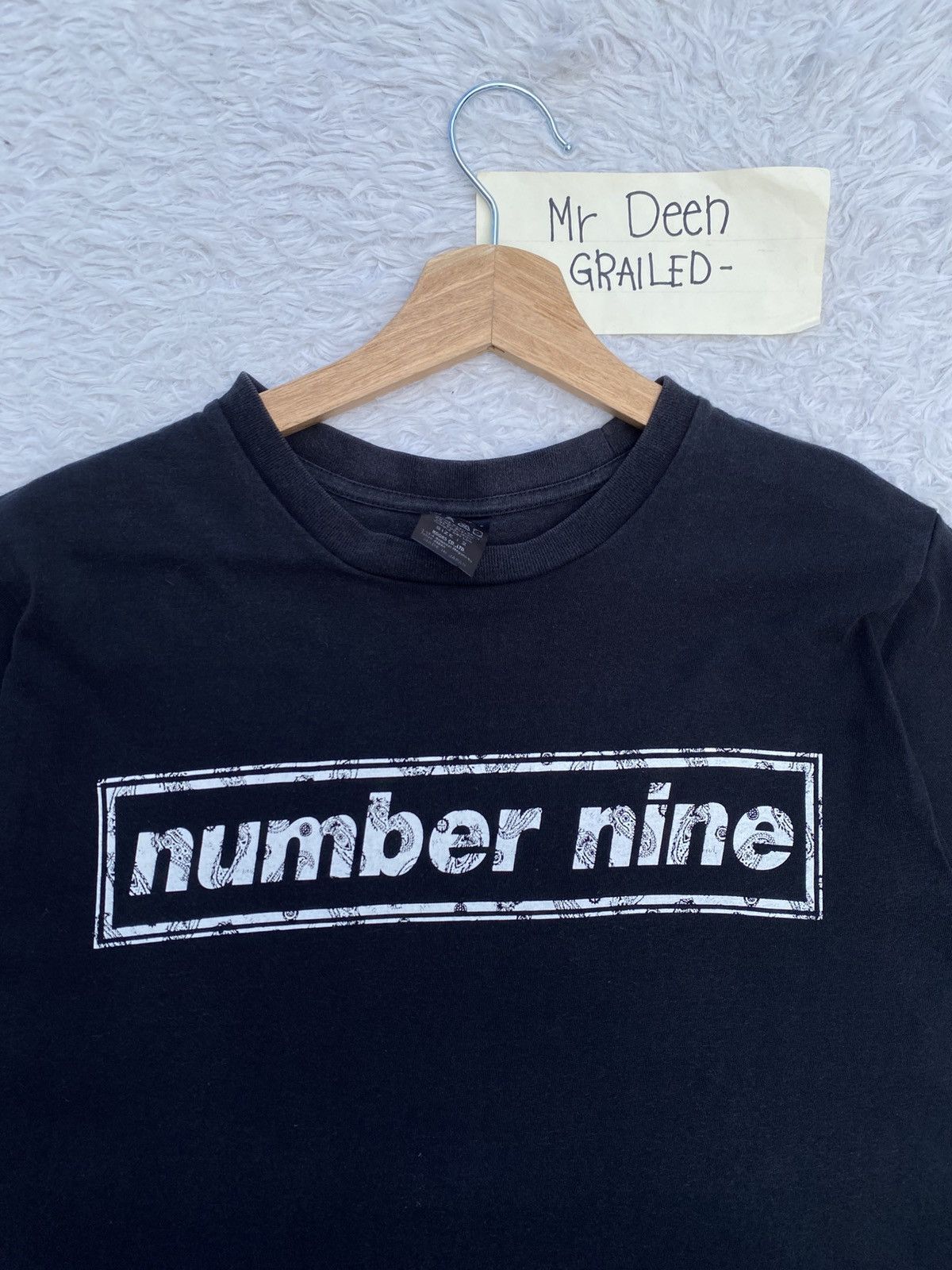 Number (N)ine Rare Number (N)ine Spellout Box Logo T-shirt Size US S / EU 44-46 / 1 - 1 Thumbnail