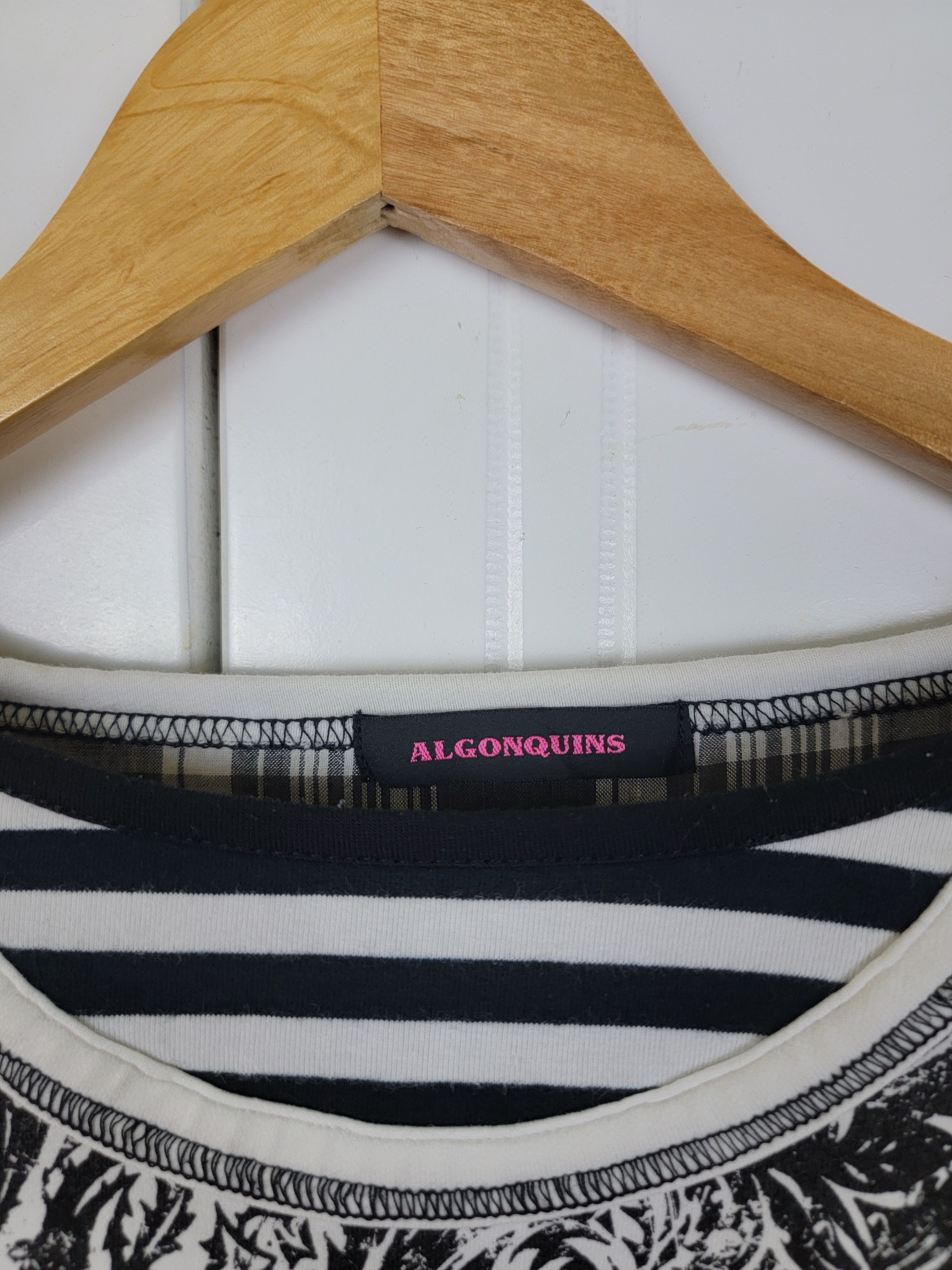 Japanese Brand × Vintage Vintage Algonquins Punk Double Sleeve Size US S / EU 44-46 / 1 - 7 Thumbnail