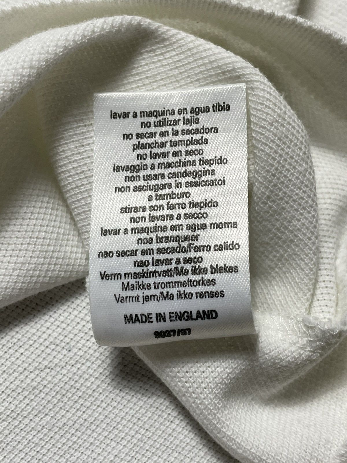 Burberry Vintage Burberrys London Polo T Shirt Cotton White Size L Size US L / EU 52-54 / 3 - 7 Thumbnail