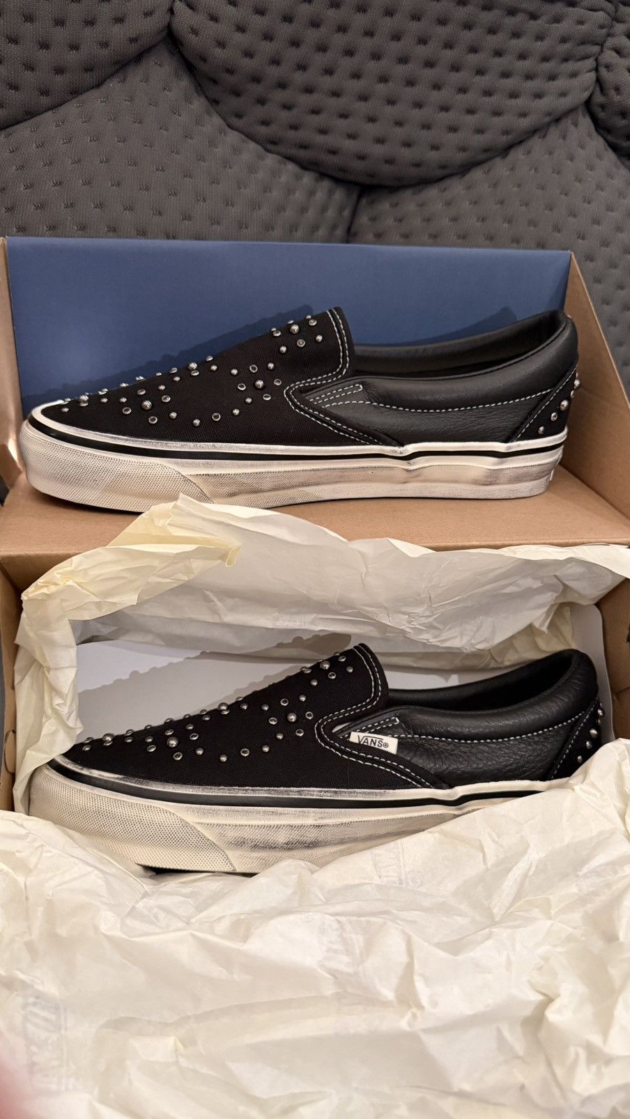 Vans Vans pearlized black slip ons Size US 8.5 / EU 41-42 - 7 Thumbnail