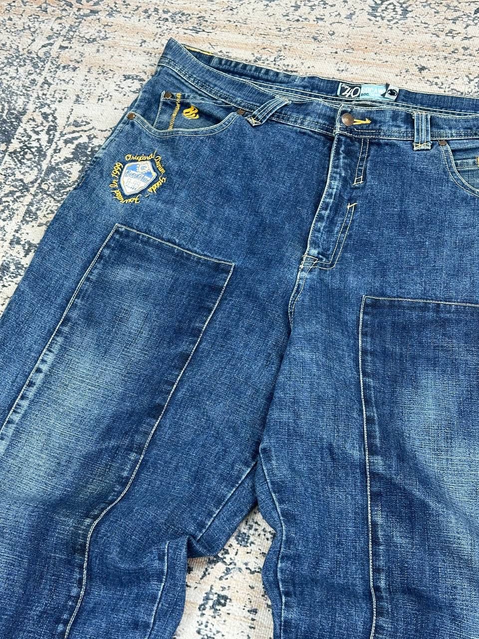 Rocawear × Vintage Vintage Y2K Rocawear Double Knee Rap Jeans Baggy Size US 40 / EU 56 - 5 Thumbnail