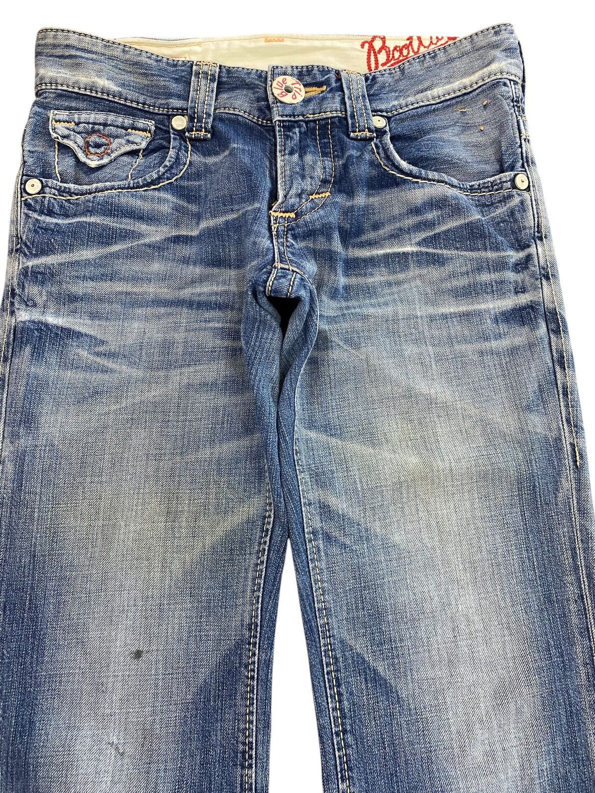 Edwin Edwin Blue Trip Faded Wash Whiskered Boot Cut Style Jeans Size US 28 / EU 44 - 2 Thumbnail