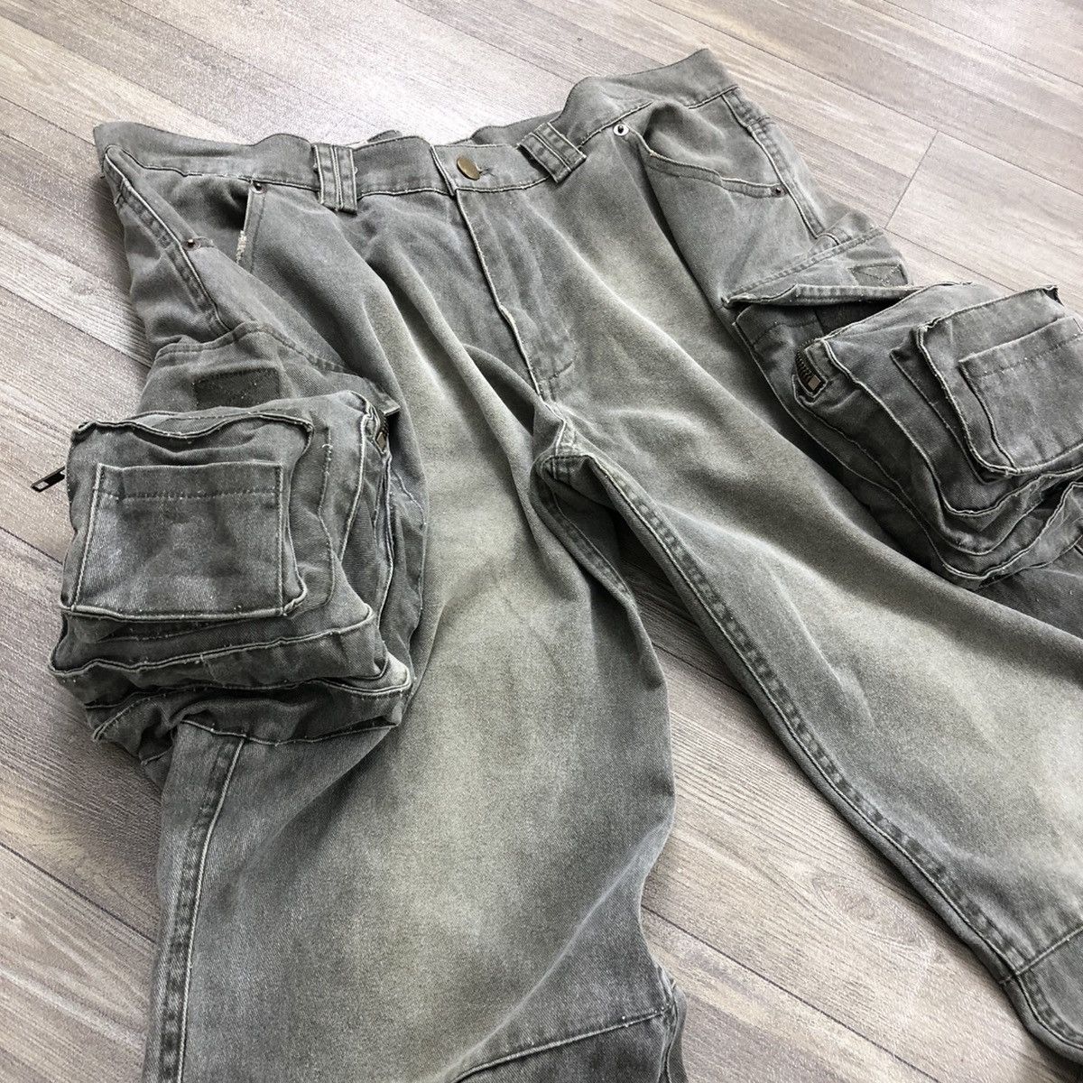 If Six Was Nine × Japanese Brand 2000's All Out Hysteric Glamour Style Bondage Flared Pants Size US 33 - 4 Thumbnail
