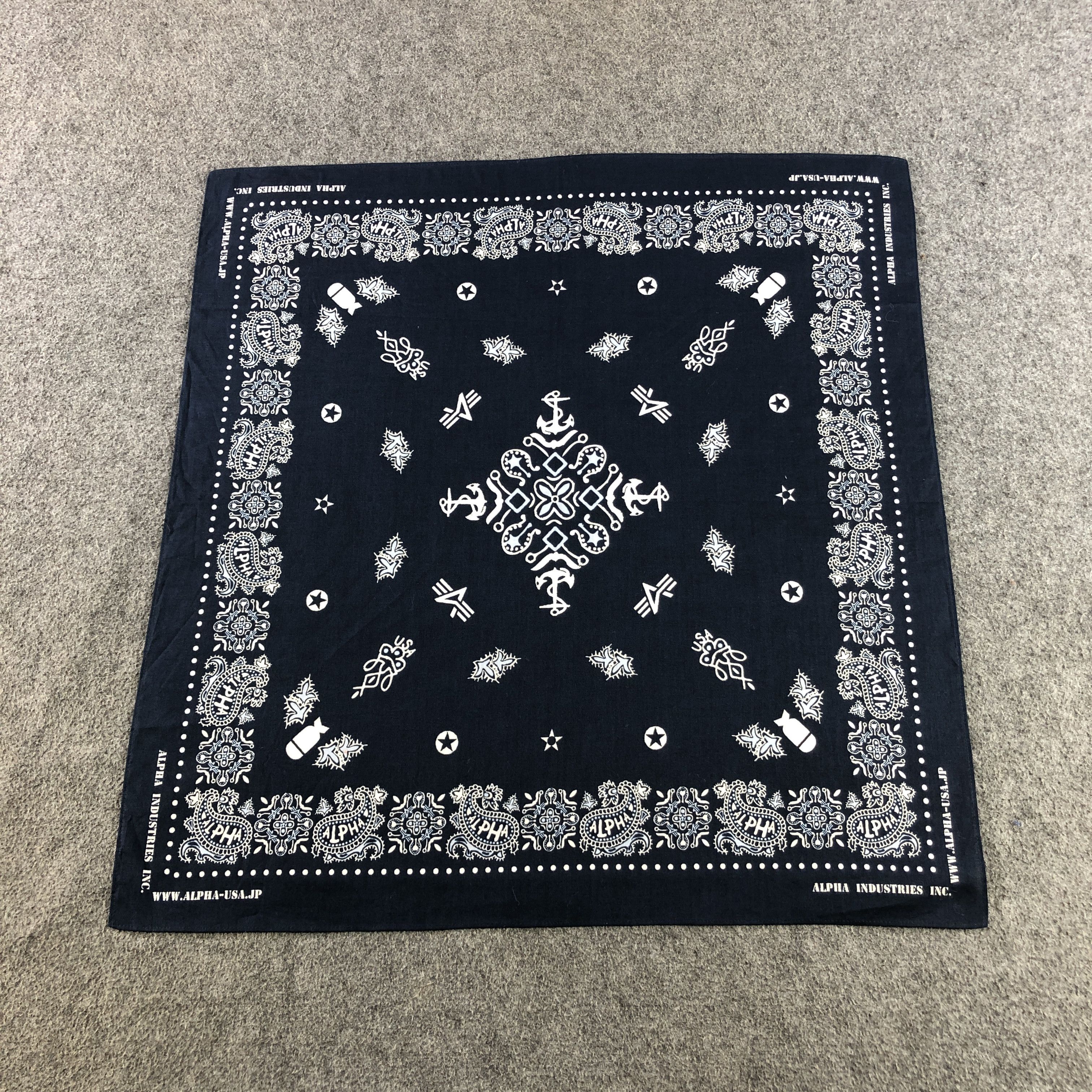 Alpha Industries Alpha Paisley Handkerchief Neckerchief Bandana H2330 Size ONE SIZE - 1 Thumbnail