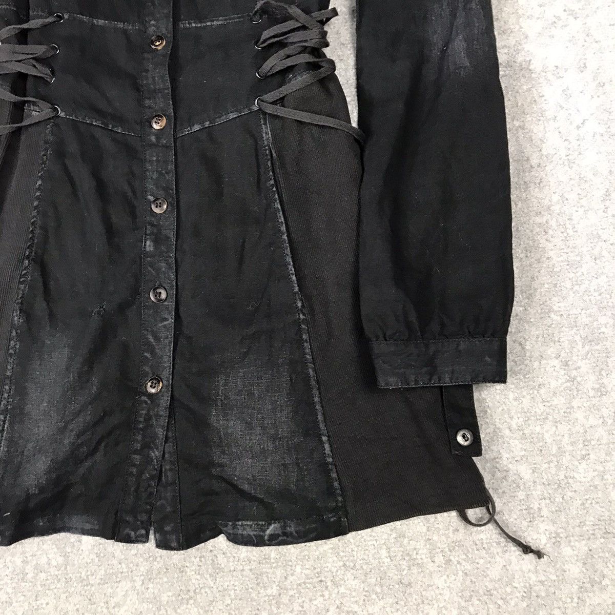 Designer × Japanese Brand PUNK RAVE DISTRESSED BLACK PUNK BUTTON BONDAGE JACKET Size M / US 6-8 / IT 42-44 - 3 Thumbnail