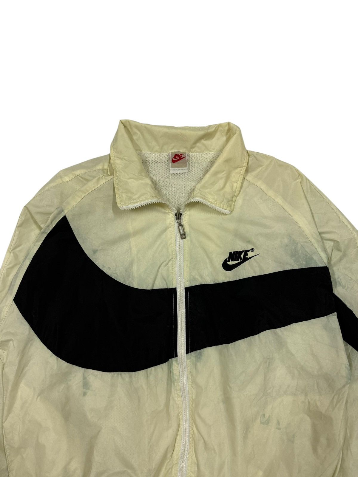Nike × Vintage Vtg🔥90’s Nike Big Swoosh Windbreaker Jacket Size US L / EU 52-54 / 3 - 5 Thumbnail