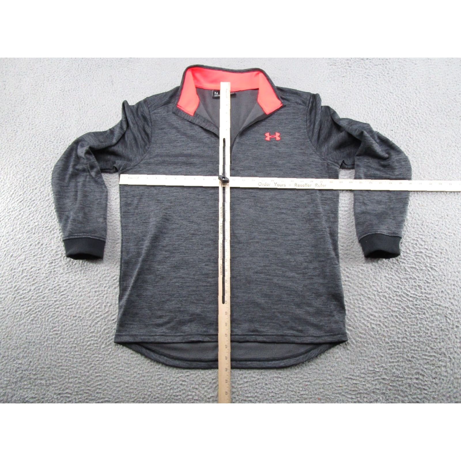 Under Armour Under Armour Pullover Mens L Black ColdGear 1/4 Zip Fleece Mock Neck Thermal Moisture Wicking SUV Casual Sport/Running/ Gym & Training Mens Size US L / EU 52-54 / 3 - 5 Thumbnail
