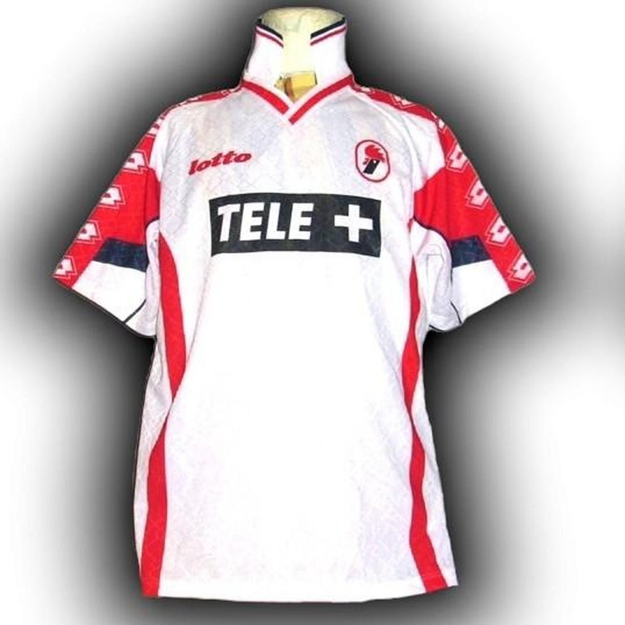 Lotto Sport Fc Bari Italy 1999 2000 Home Shirt Jersey Size US L / EU 52-54 / 3 - 1 Thumbnail
