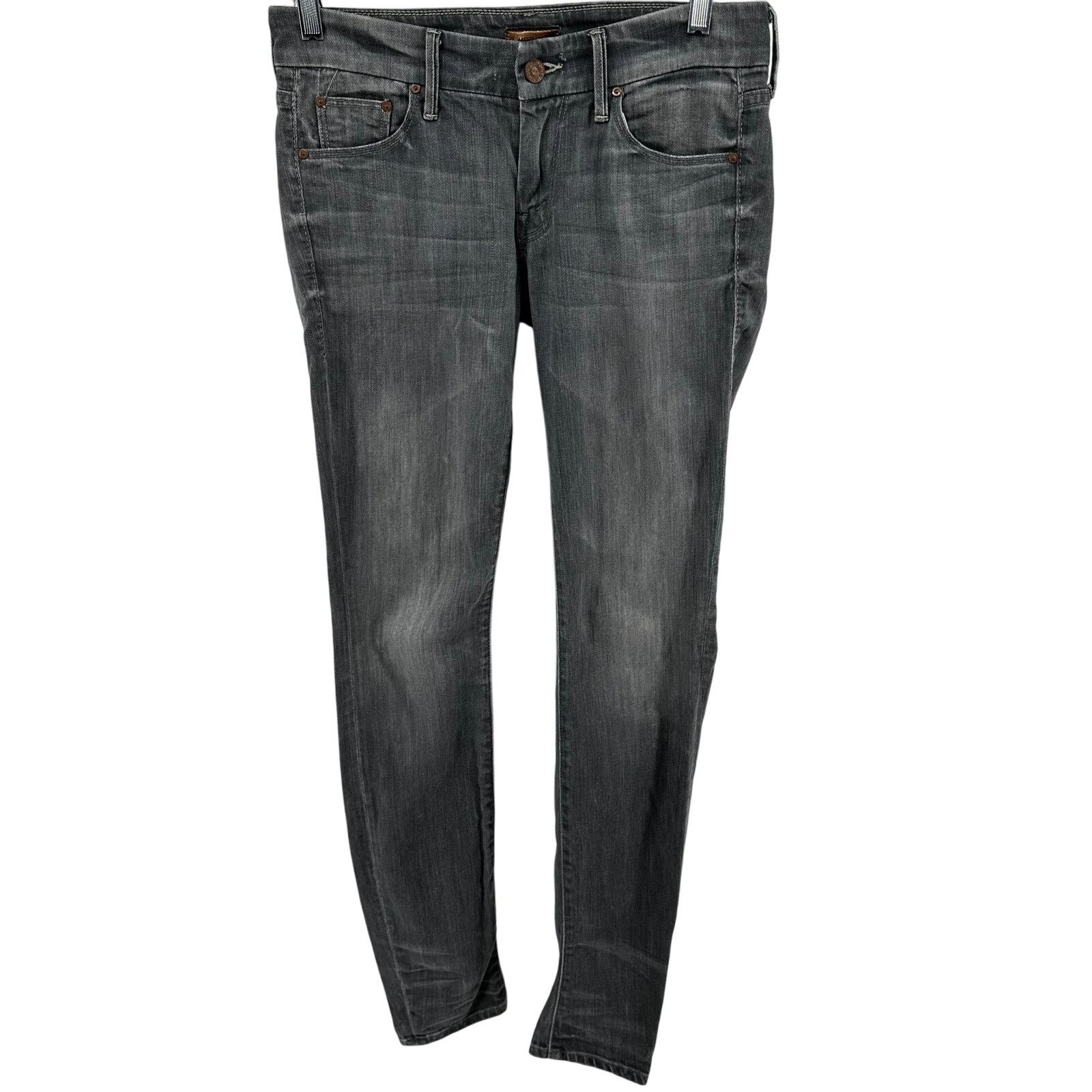 MOTHER Mother The Looker Jeans Skinny Denim Mid Stretch Gray 25 Size 25" / US 0 / IT 36 - 2 Thumbnail