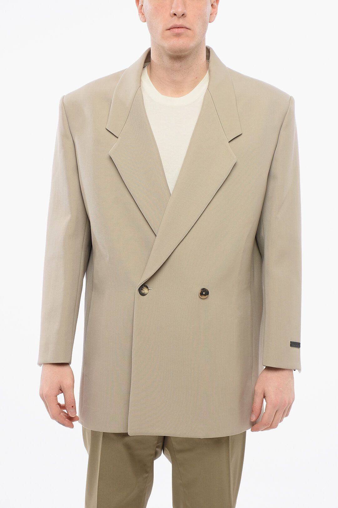 Fear of God og1mm0825 Double-breasted jacket In Beige Size US L / EU 52-54 / 3 - 1 Thumbnail