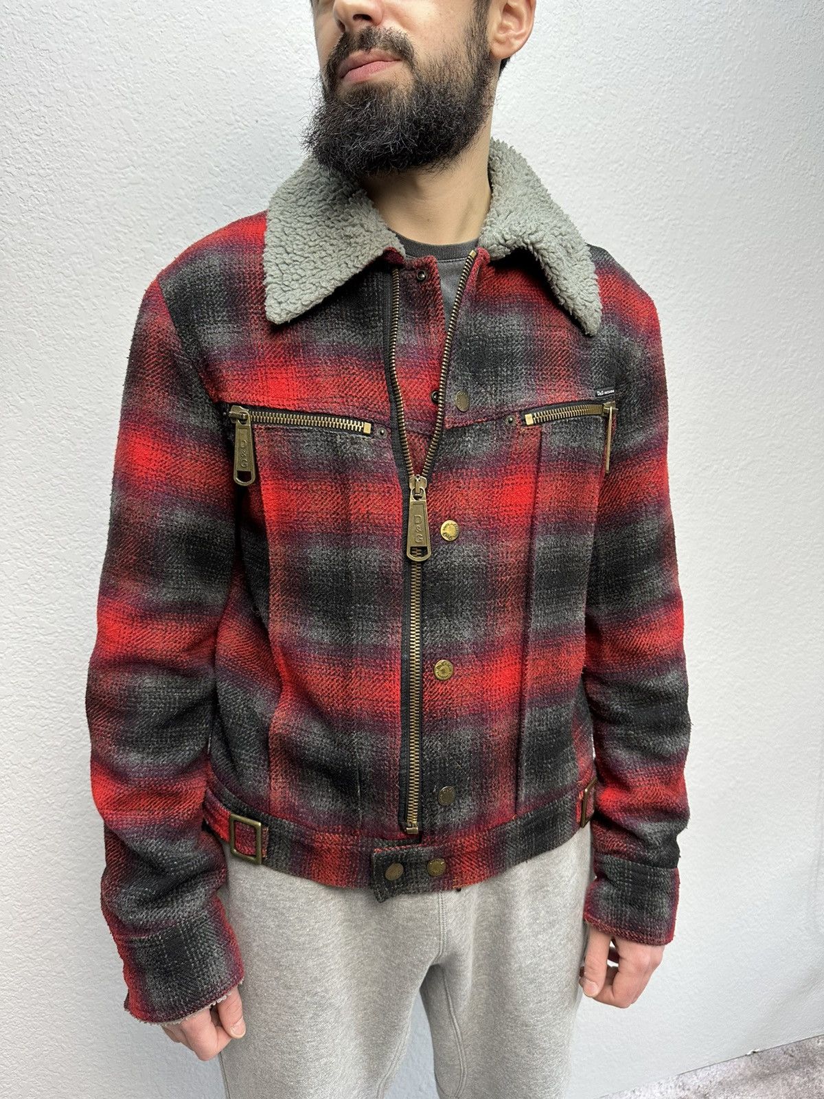 Dolce & Gabbana Vintage Dolce & Gabbana Archival Wool Jacket Checked Y2K Size US M / EU 48-50 / 2 - 2 Thumbnail