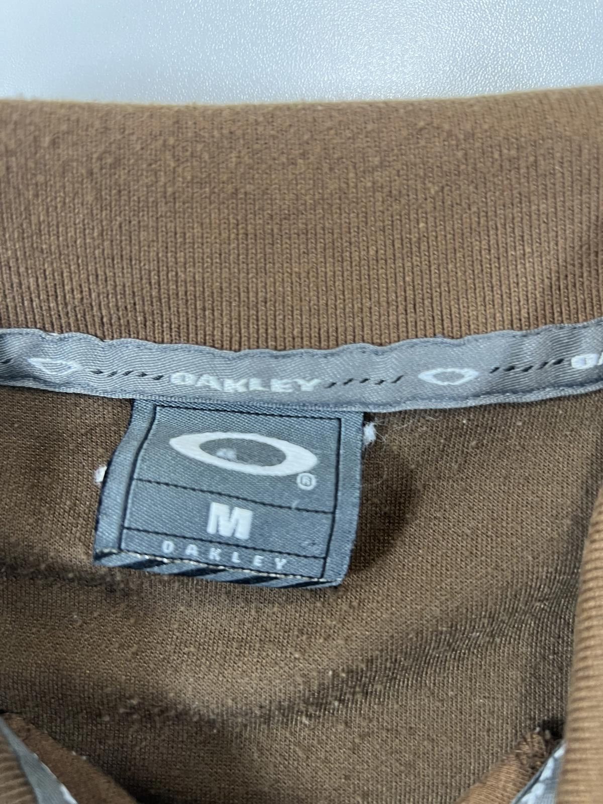 Oakley Oakley Men's Brown Quarter Zip Polo Shirt Size US L / EU 52-54 / 3 - 6 Thumbnail