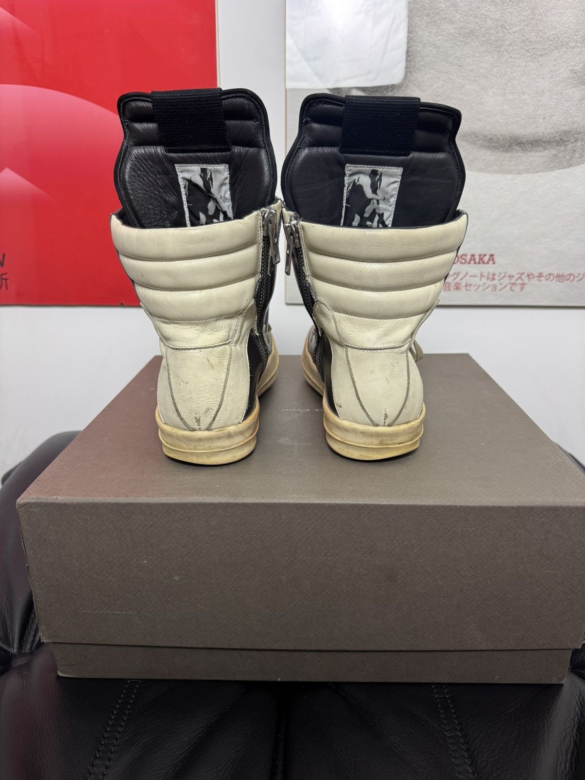 Rick Owens Rare Rick Owens Metallic Silver Geobasket High Top Sneakers Size US 7.5 / EU 40-41 - 7 Thumbnail