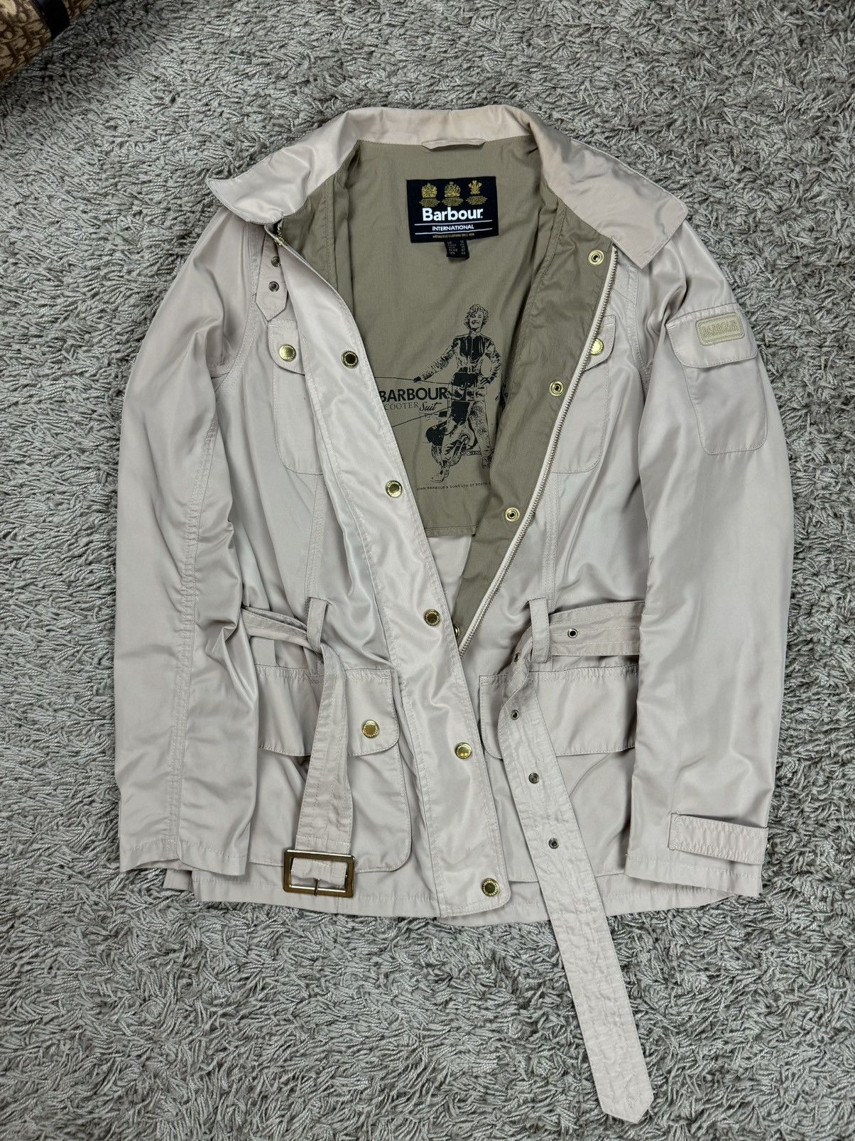 Barbour Trench coat Barbour International original streetwear item Size L / US 10 / IT 46 - 4 Thumbnail
