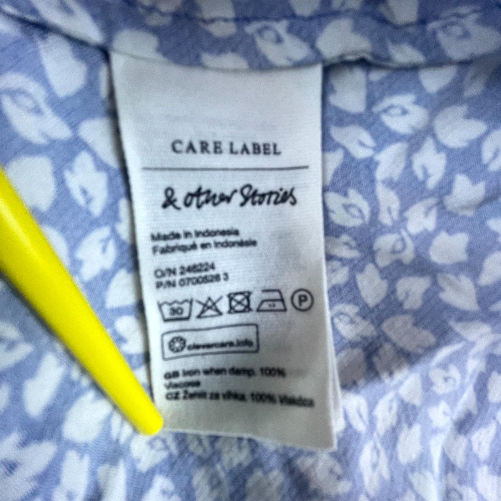 & Other Stories & Other Stories Dress Womens 4 Blue White Housewife Picnic Size S / US 4 / IT 40 - 7 Thumbnail