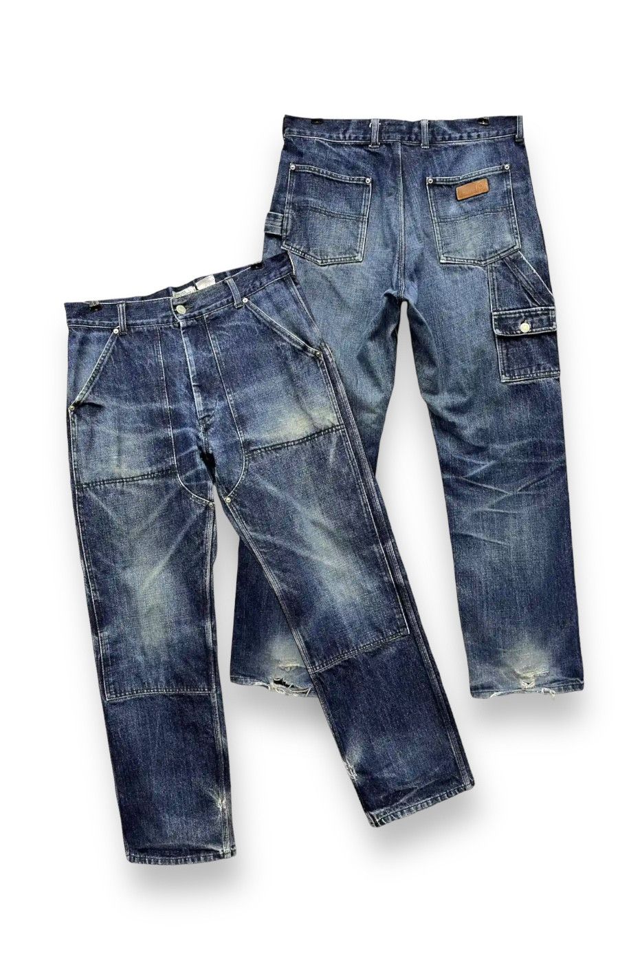 SICK🔥BA-TSU STUDIO Carpenter Double Knee Baggy JNCO