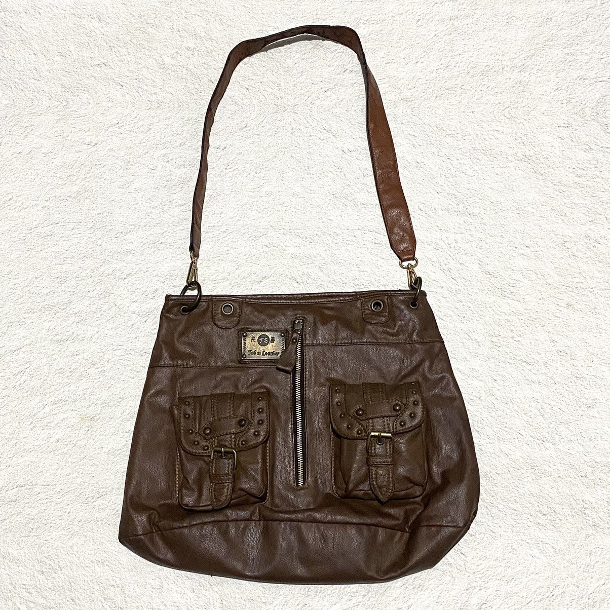 Vintage 🔥RARE🔥 Vintage Y2k Leather Bondage Sling bag Size ONE SIZE - 3 Thumbnail