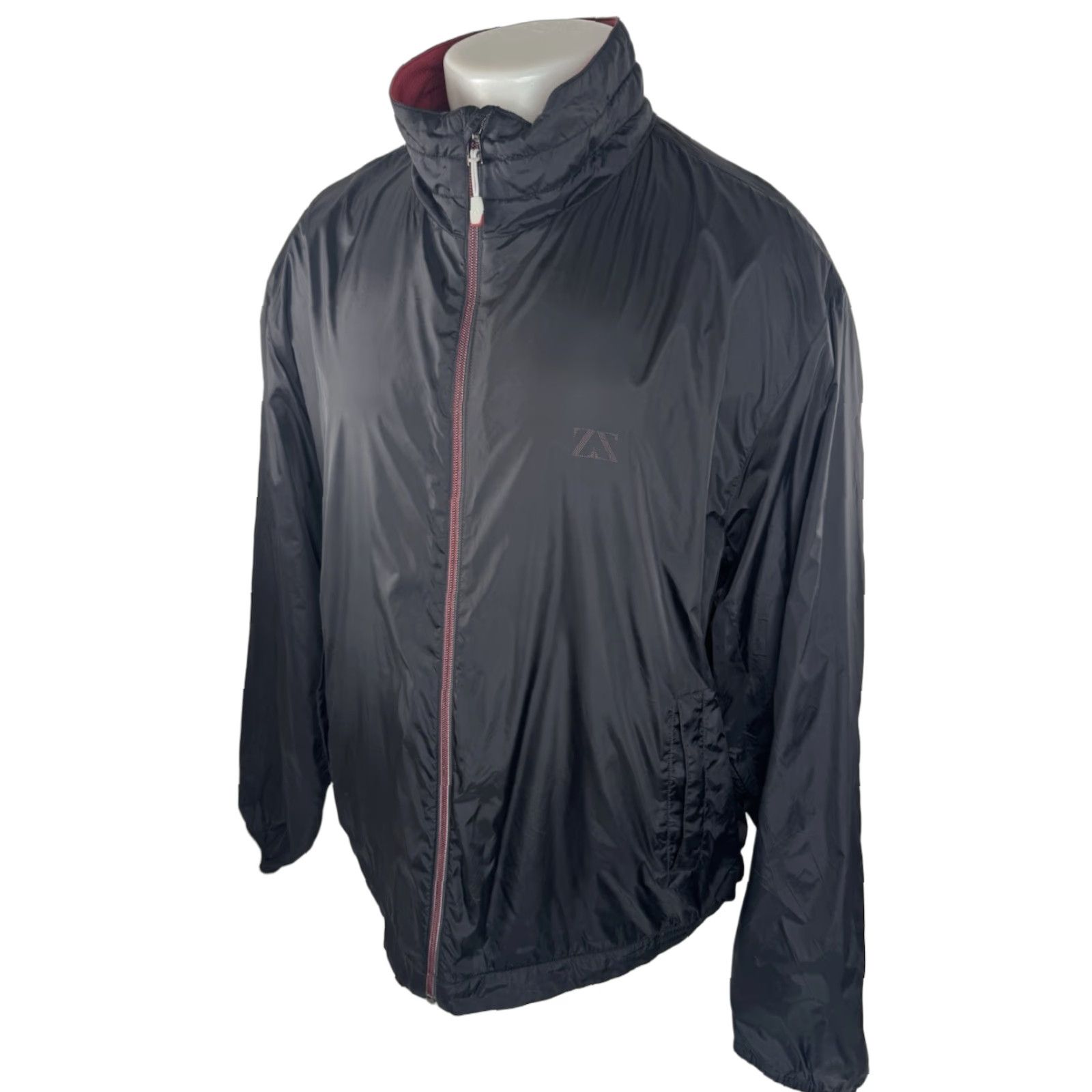 Vintage ZEGNA SPORT - LIGHT SHELL Jacket XXL Men Dark Blue/Almost Black Gymnasium Kit Light Shell 2XL Mens Size US XXL / EU 58 / 5 - 1 Thumbnail