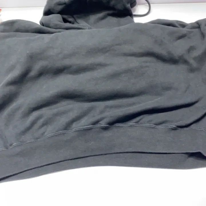 Balenciaga Balenciaga Women's Hooded Graphic Sweatshirt in Black 0079- Size XS / US 0-2 / IT 36-38 - 9 Thumbnail