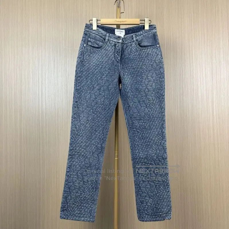 Chanel Chanel Gray Cotton Women's Denim Pants . Size 27" / US 4 / IT 40 - 1 Thumbnail