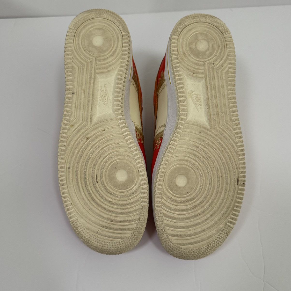 Nike 🔥 Nike Air Force 1 ’07 PRM “Habanero Red / Light Curry” Size US 11 / EU 44 - 14 Thumbnail