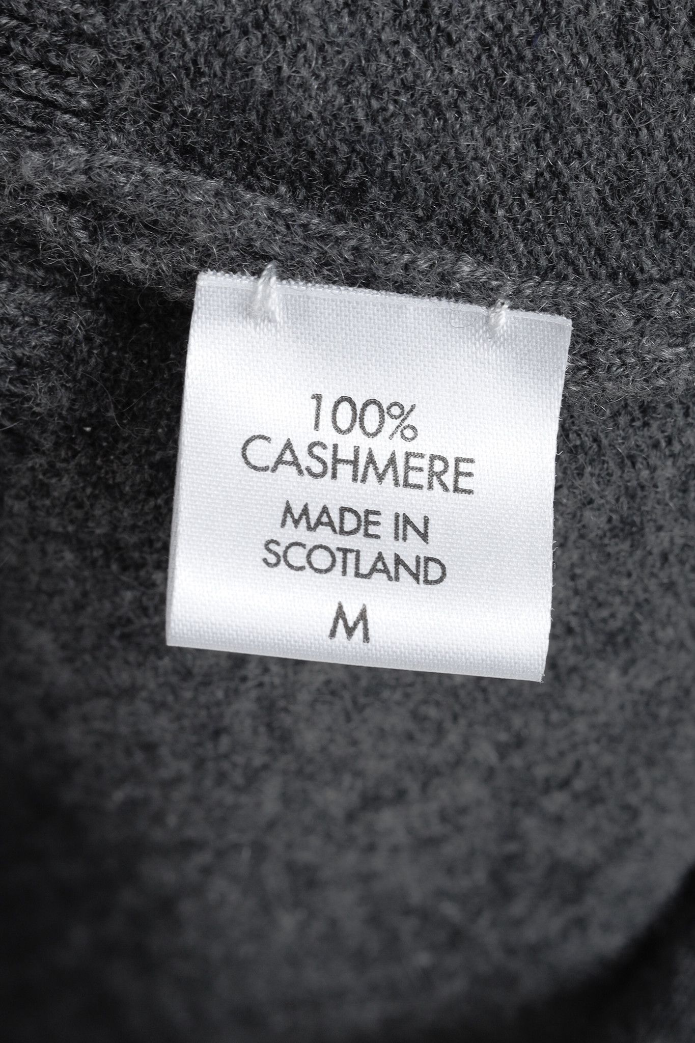 Other Queene and Belle Grey Cashmere Intarsia V-Neck Cardigan Size M / US 6-8 / IT 42-44 - 10 Thumbnail