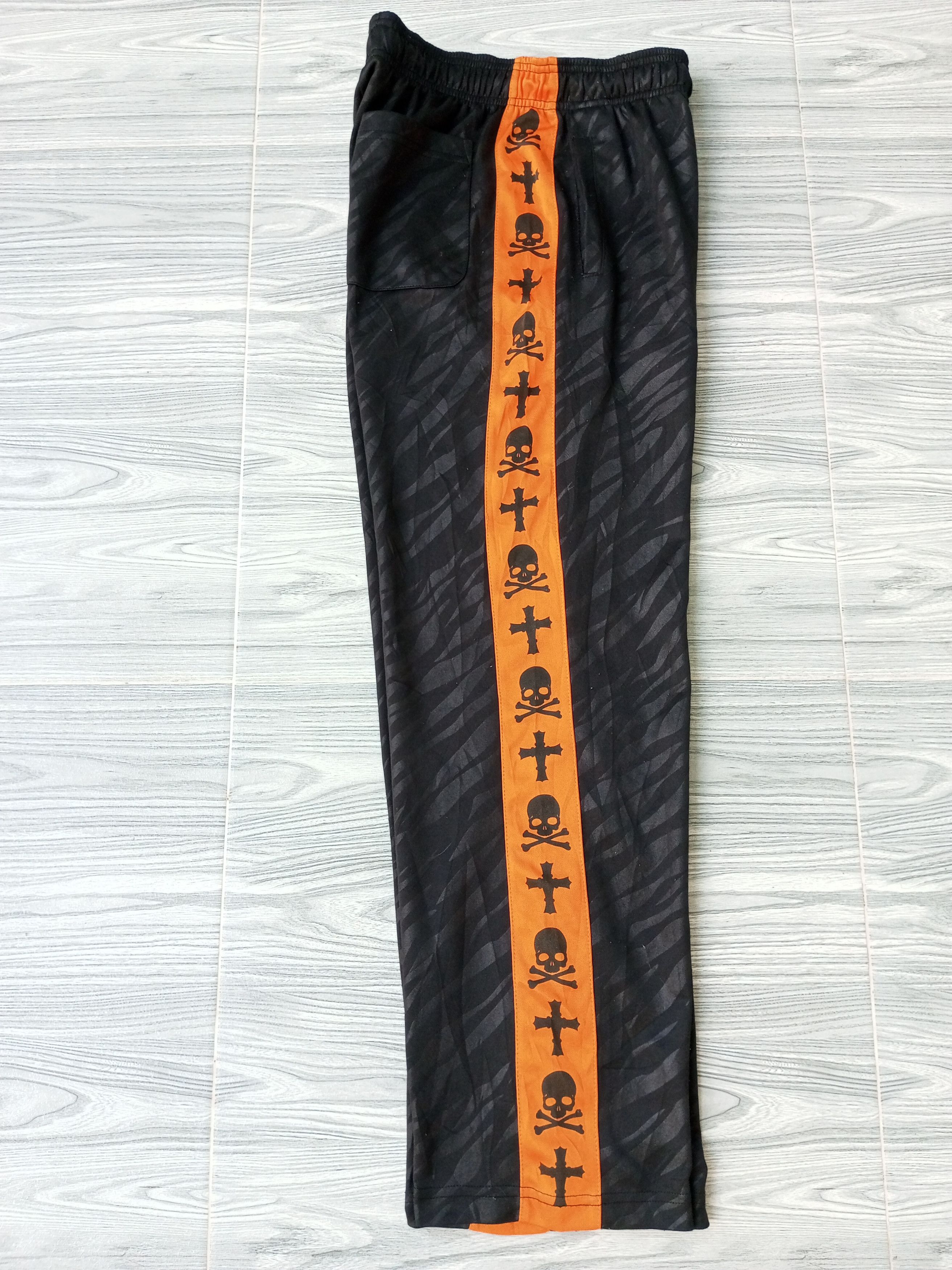 Japanese Brand Undefined Skull and Cross Track Pants Size US 32 / EU 48 - 12 Thumbnail