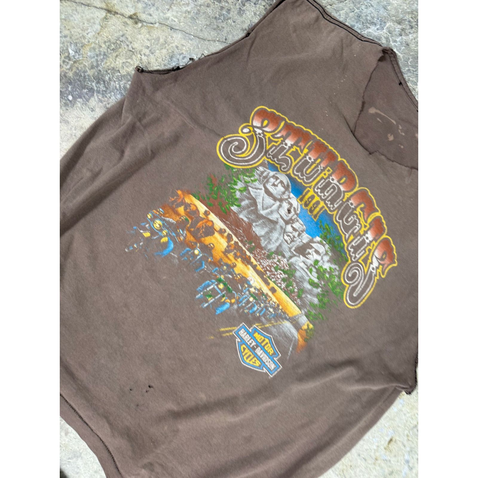 Harley Davidson Thrashed Harley 90s cutoff Size US XL / EU 56 / 4 - 4 Thumbnail