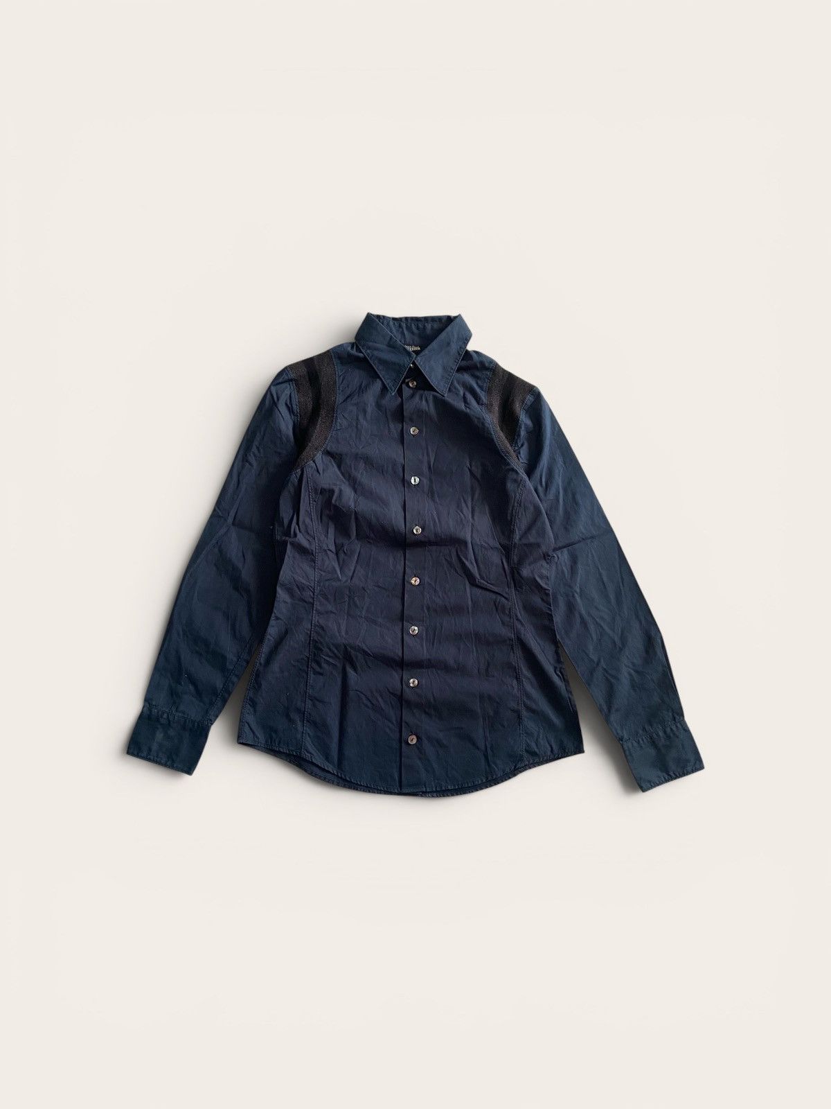 Jean Paul Gaultier Gaultier Femme Cotton Long Sleeve Button Up Shirt Size ONE SIZE - 1 Thumbnail