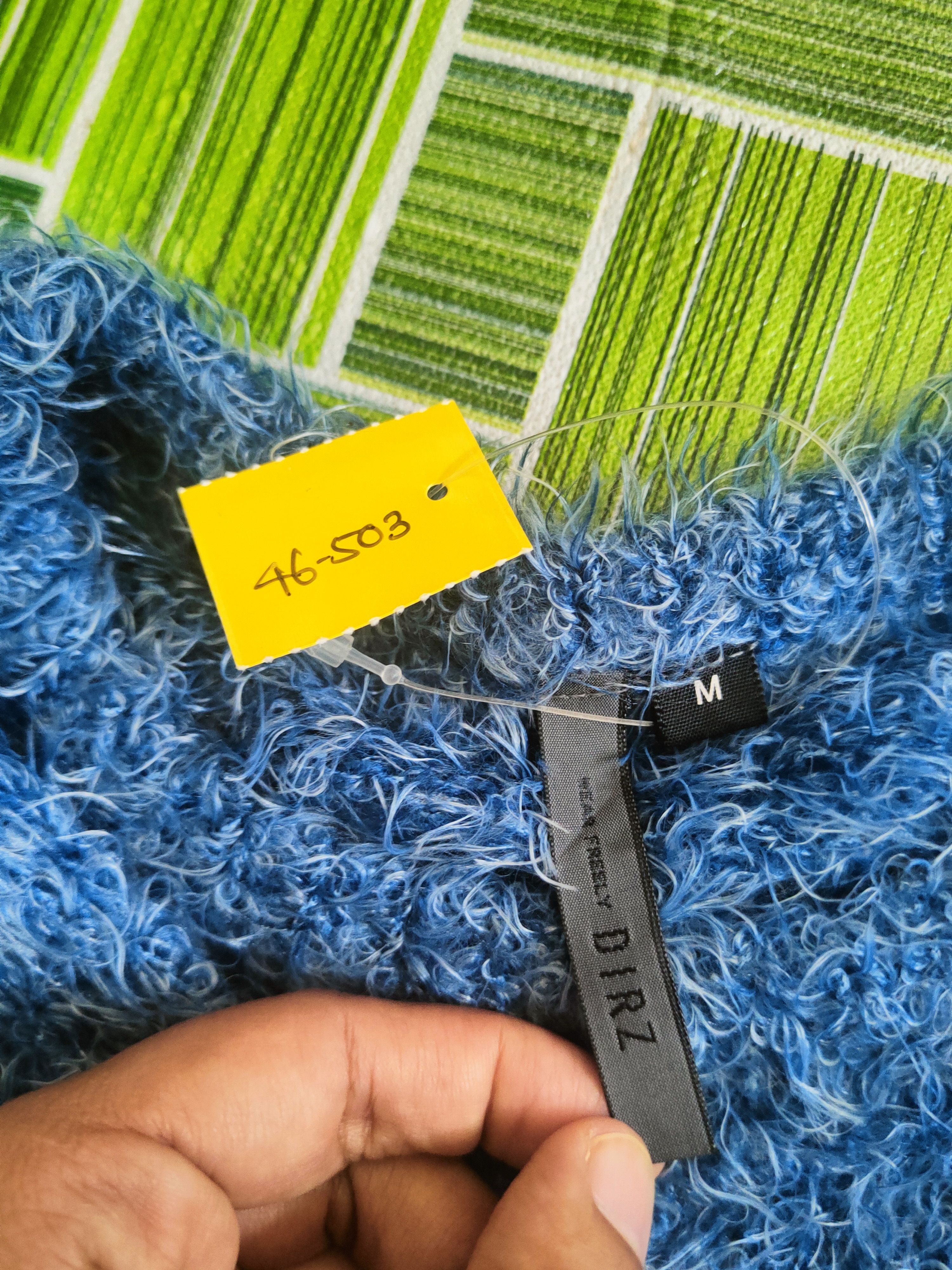 Japanese Brand DL DIRZ Blue Fur shaggy Mohair Knitwear #46-503 Size M / US 6-8 / IT 42-44 - 13 Thumbnail