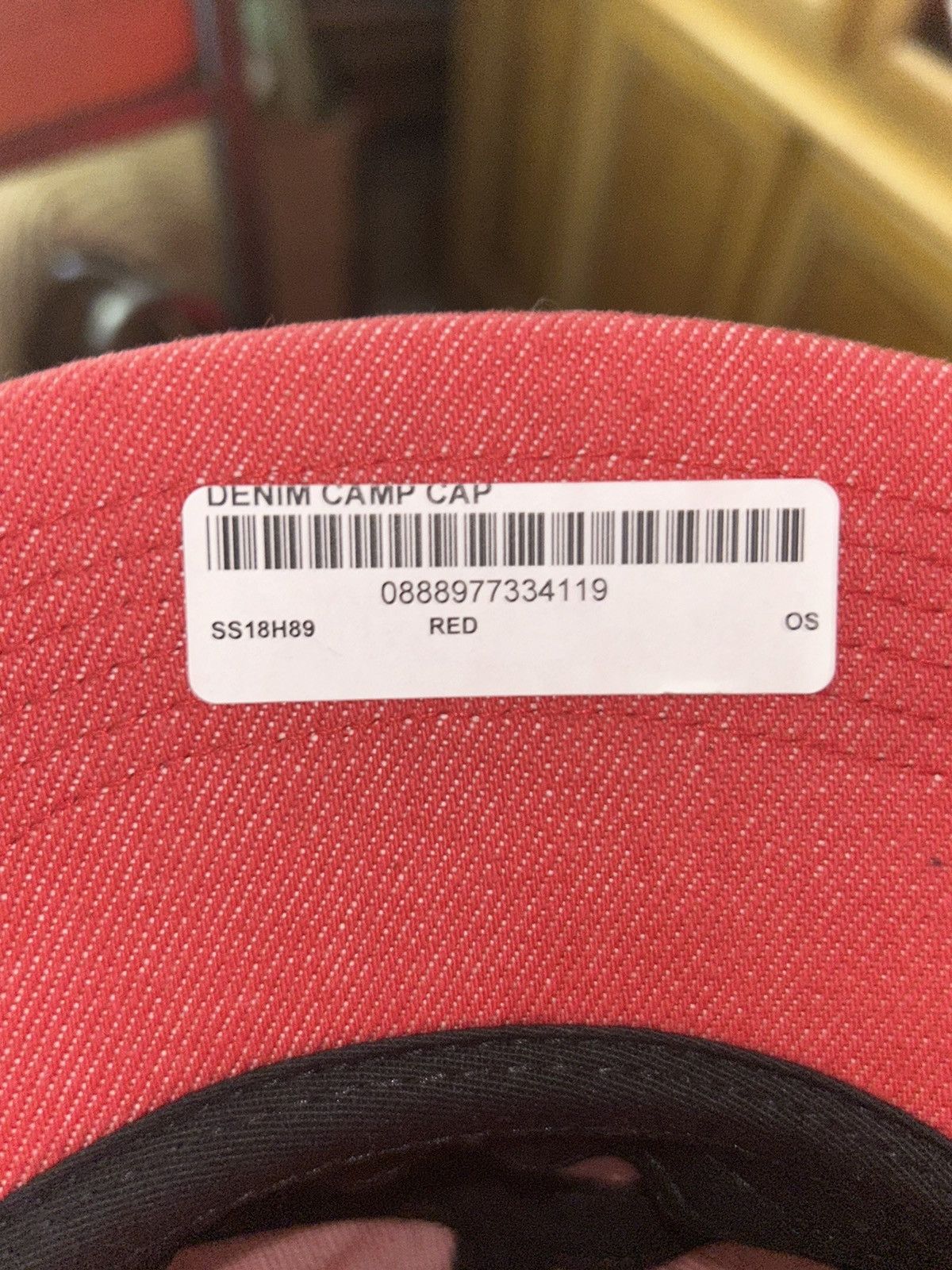 Supreme Supreme Denim Camp Cap Red SS18 NEW WITH TAGS Size ONE SIZE - 7 Thumbnail
