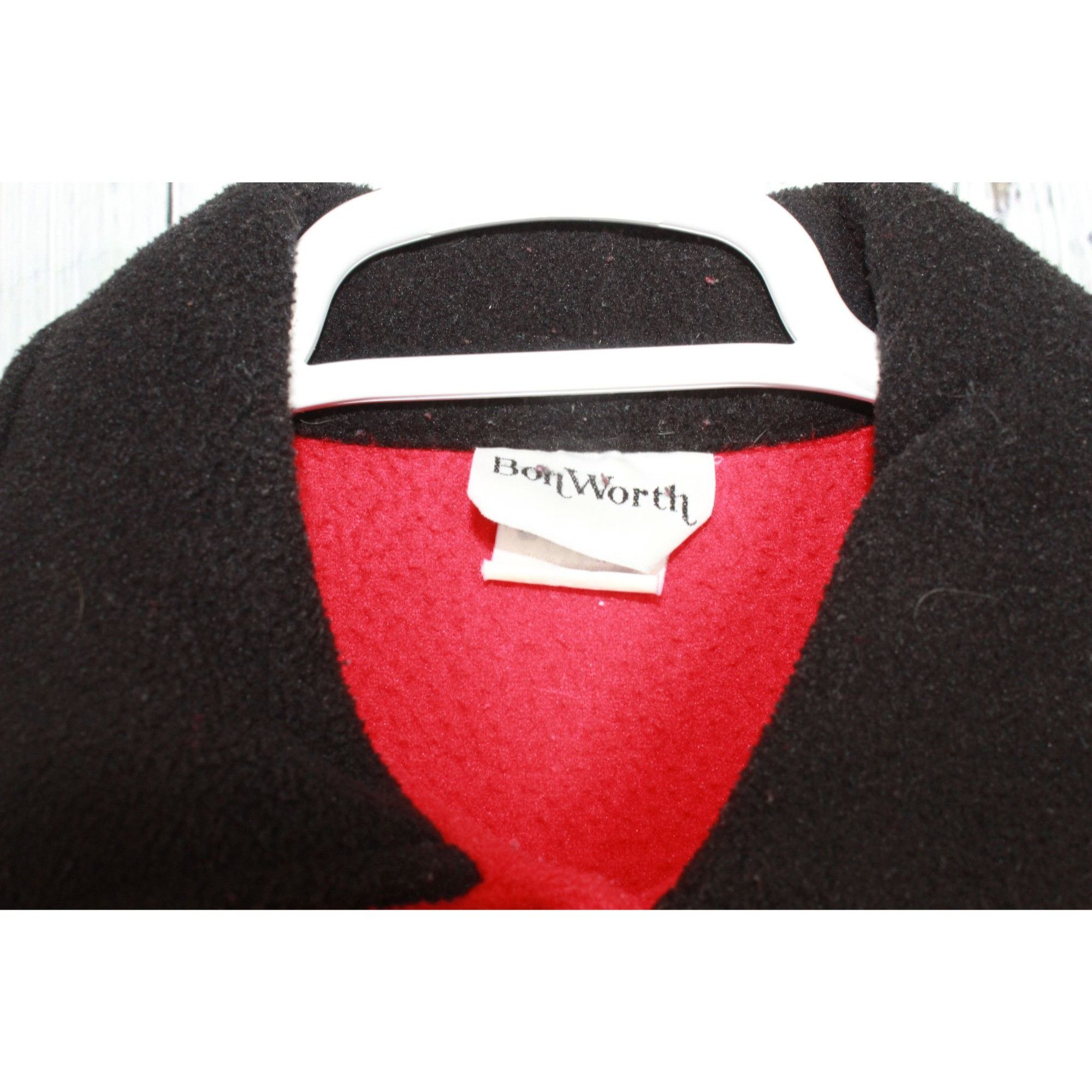 Other Bon Worth Floral Embroidered Fleece Sweater Women’s XSP Size XS / US 0-2 / IT 36-38 - 4 Thumbnail