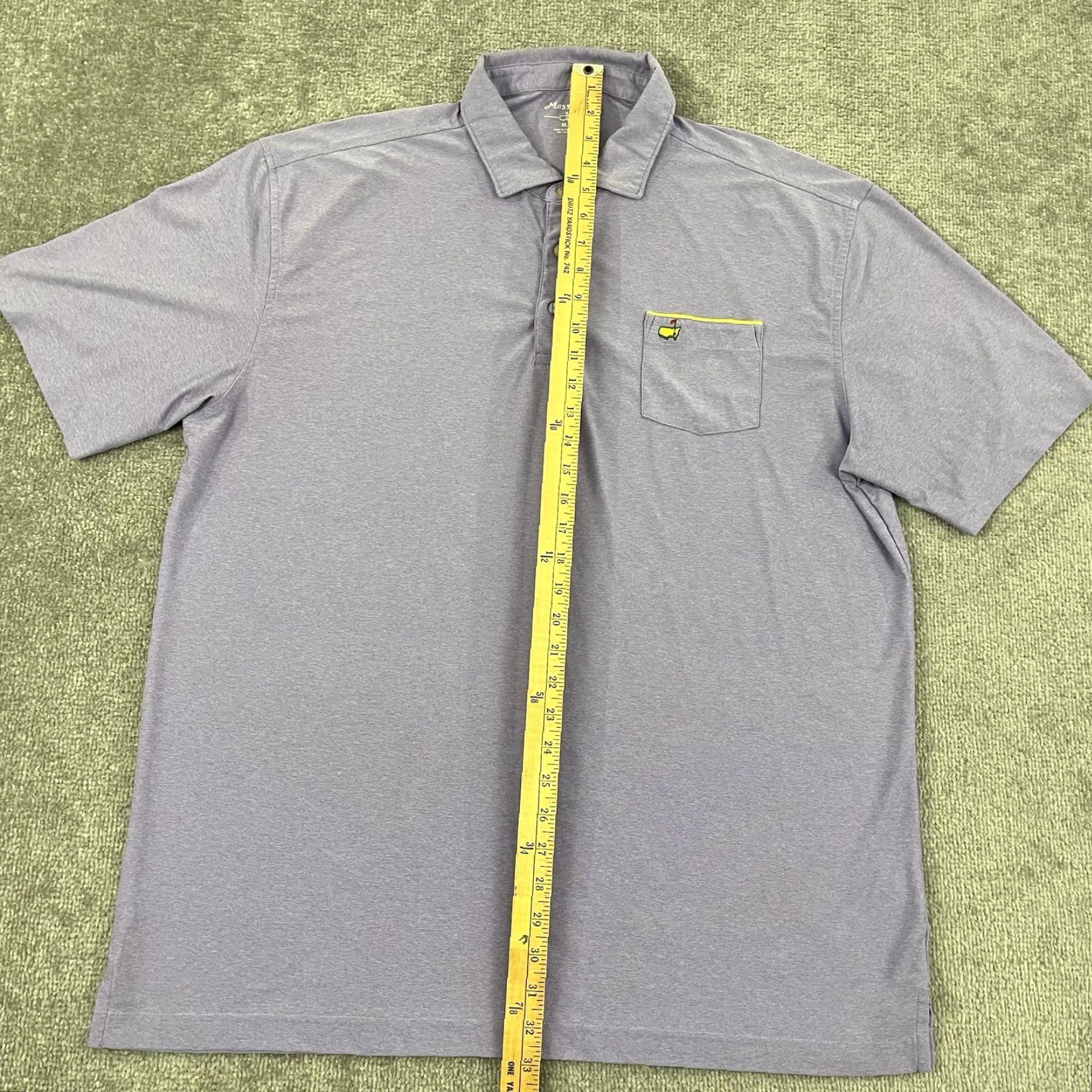 Vintage MASTERS TECH Polo Mens XL Purple Augusta Golf Performance Sport Size US XL / EU 56 / 4 - 4 Thumbnail