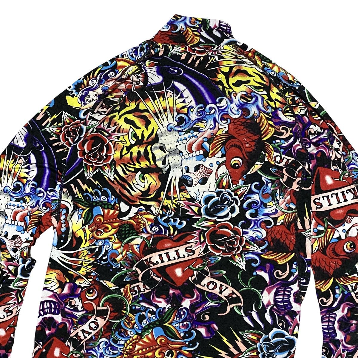 Beauty Beast × Jean Paul Gaultier × Vintage 🔥RARE🔥 Uknown art tatto mesh shirt Size US S / EU 44-46 / 1 - 3 Thumbnail