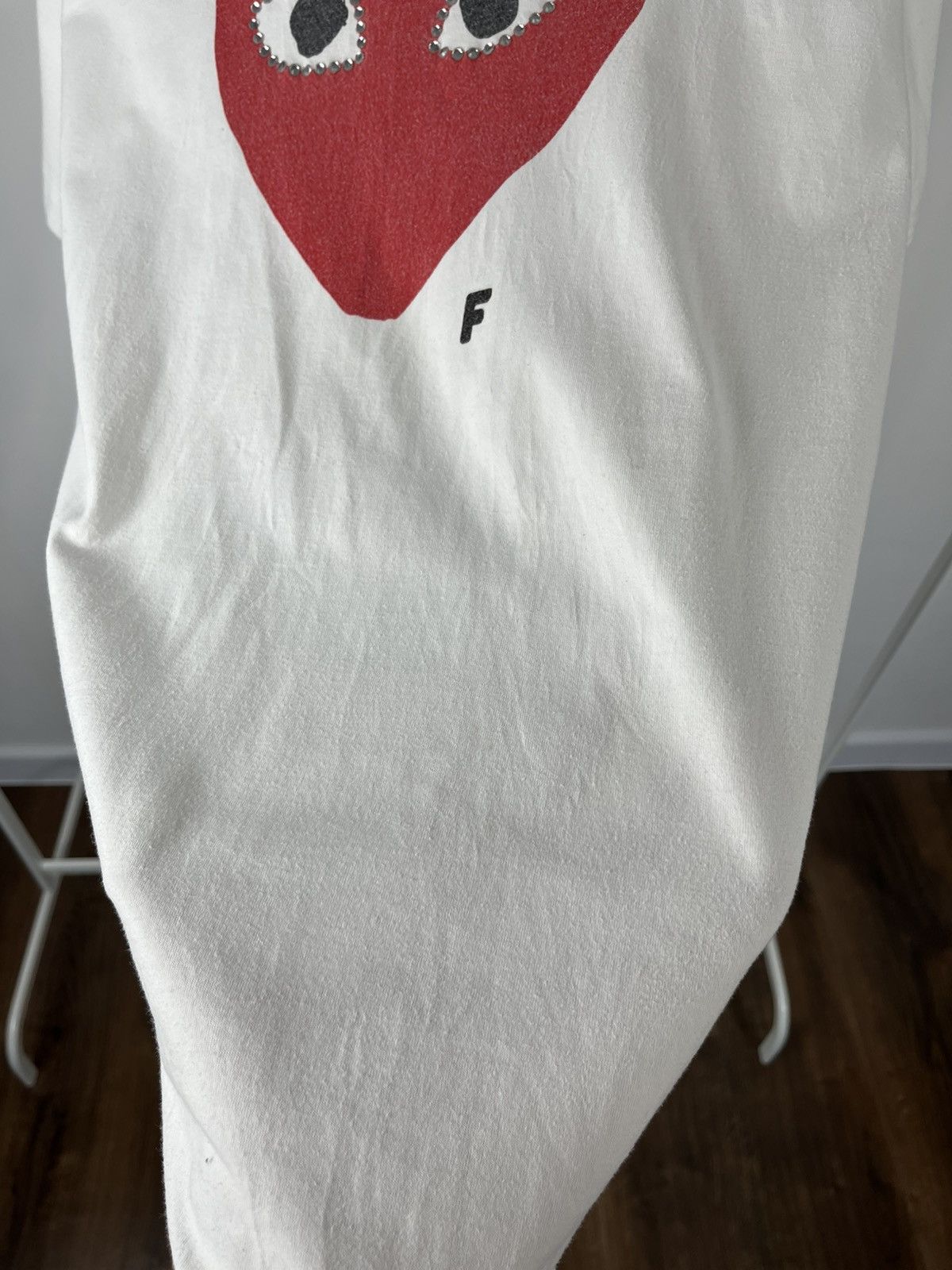Comme des Garcons Comme des Garcons Play Men’s T-Shirt Red Heart Eyes L Size US L / EU 52-54 / 3 - 7 Thumbnail