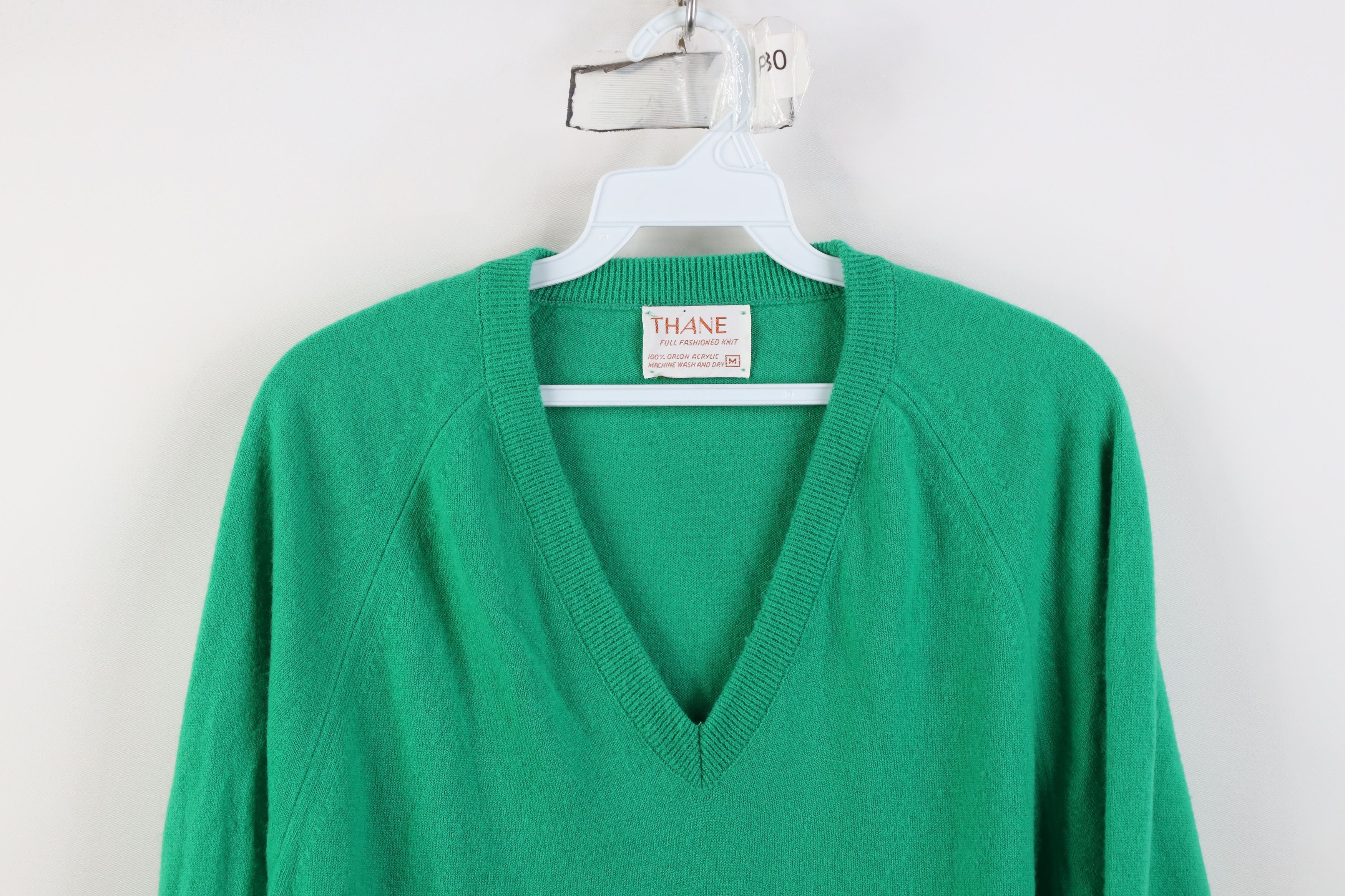 Vintage Vintage 70s Masters Golf Soft Knit V-Neck Sweater Green USA Size US M / EU 48-50 / 2 - 2 Thumbnail
