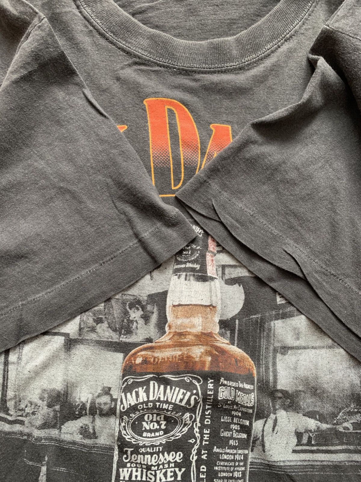 Other 🔥VINTAGE 90s JACK DANIELS GRAPHIC LOGO SIGLE STITCH TSHIRT Size US M / EU 48-50 / 2 - 5 Thumbnail