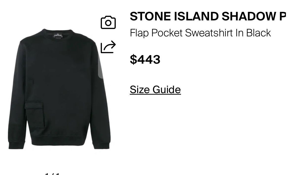 Stone Island Shadow Project Stone Island Shadow Project long sleeve sweatshirt Size US L / EU 52-54 / 3 - 4 Thumbnail