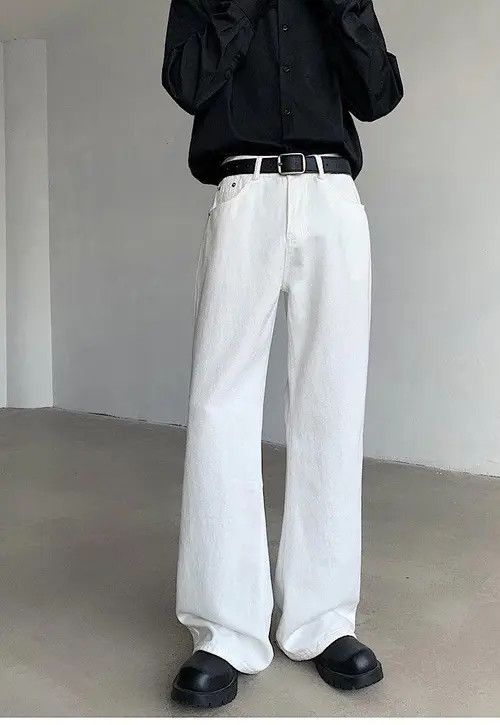 Japanese Brand Yuriko x Genji Wide-leg straight jeans men's jeans Size US 30 / EU 46 - 3 Thumbnail