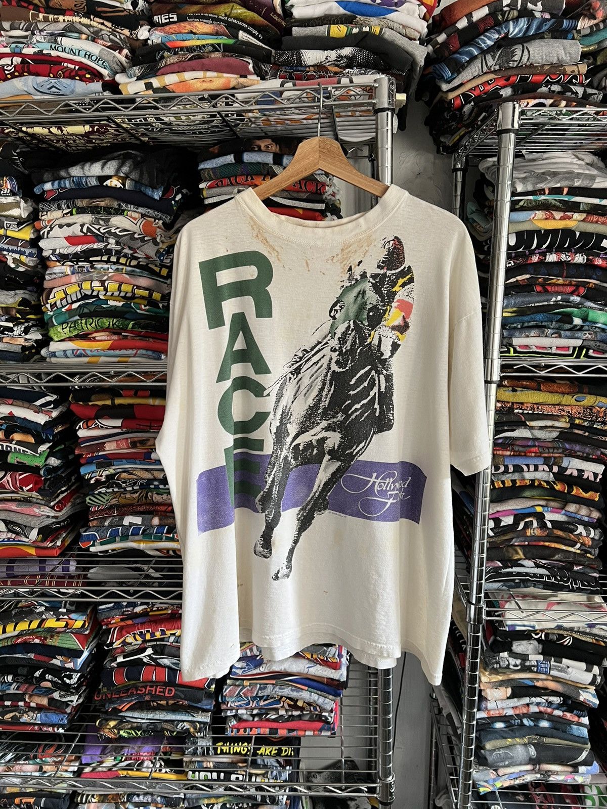 Arts & Science 1995 Race Hollywood Park Horse Derby Polo Ralph Lauren Tee Size US XL / EU 56 / 4 - 1 Thumbnail