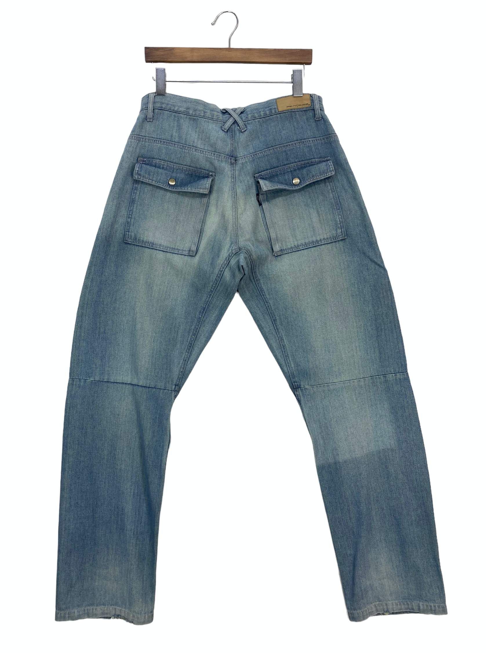 Japanese Brand DH62 Baggy Jeans Light Wash Jeans Size US 33 - 1 Thumbnail