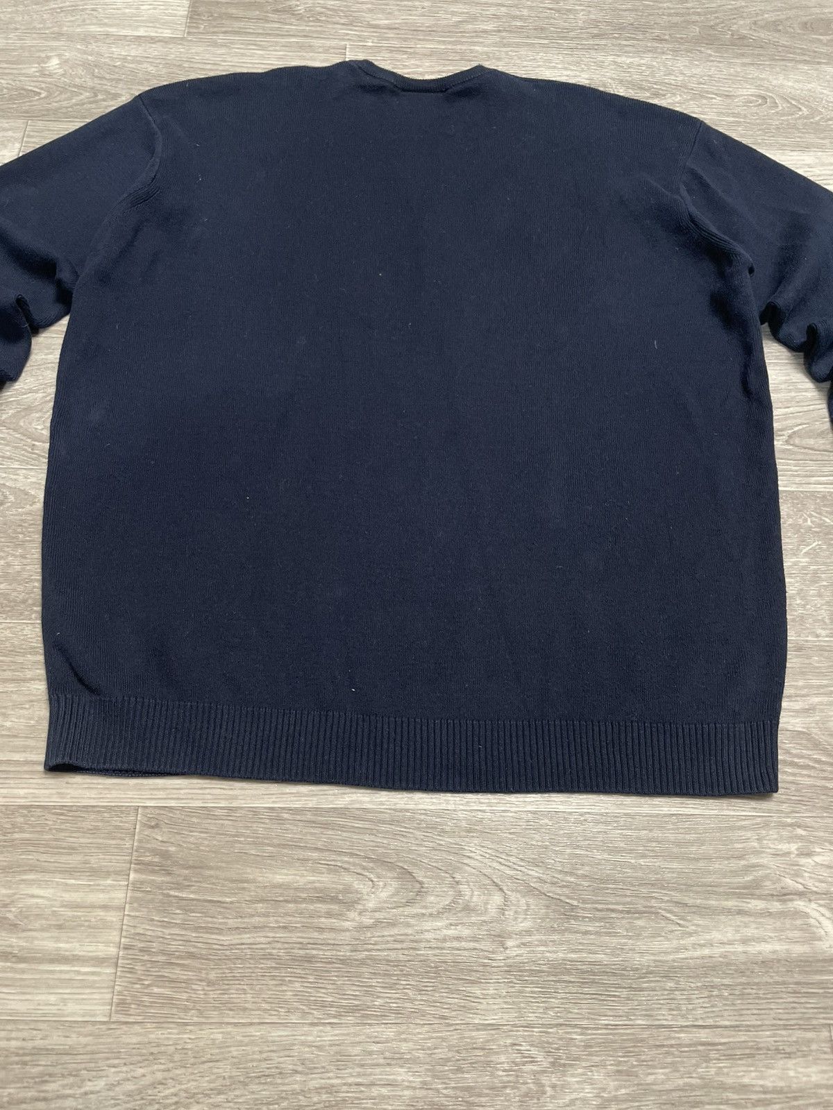 Lacoste Vintage Lacoste Navy Blue Cotton Sweater Size US L / EU 52-54 / 3 - 18 Thumbnail