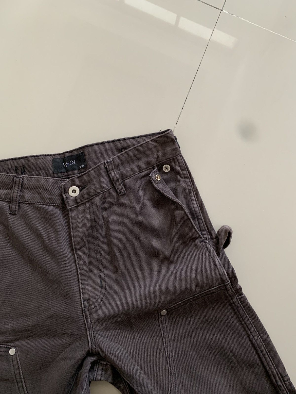 Vuja De Vuja De Carpenter Double Knee Flared Brown Denim Size US 28 / EU 44 - 5 Thumbnail