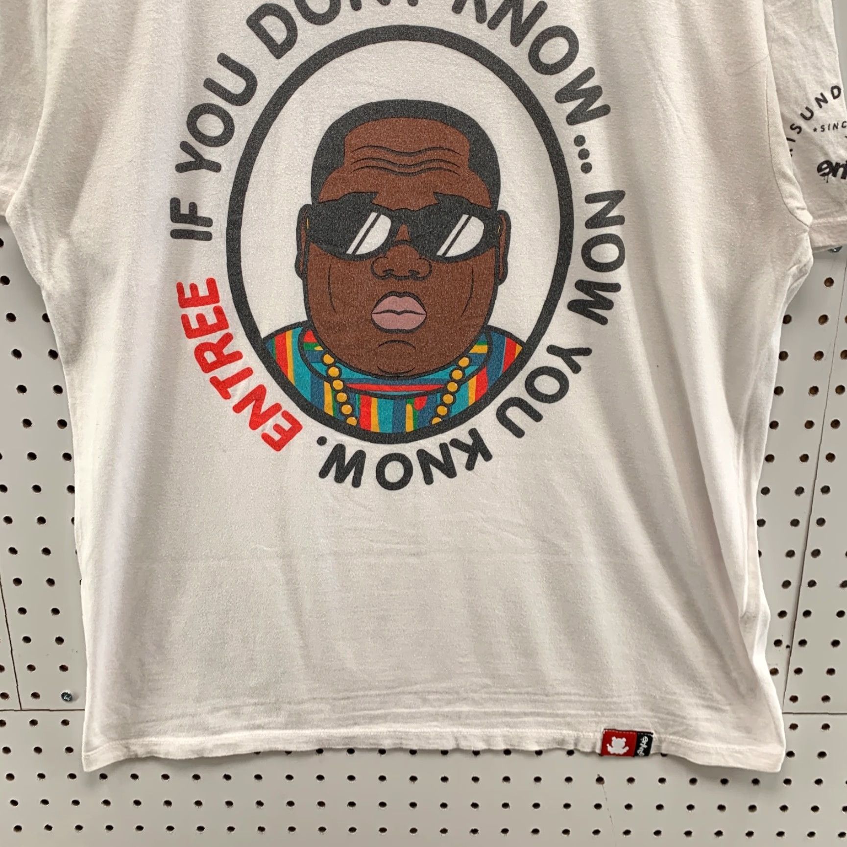 tentree VINTAGE Biggie Shirt Mens L White If You Dont Know Hip Hop Rap Music TEE 21x28.5 Size US L / EU 52-54 / 3 - 3 Thumbnail