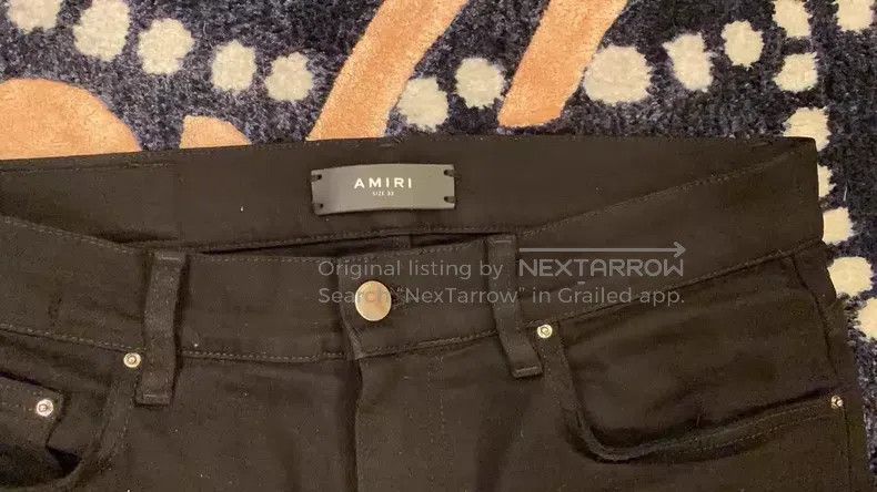 Amiri Amiri Classic seasonal cashew flower patchwork denim jeans Size US 33 - 3 Thumbnail