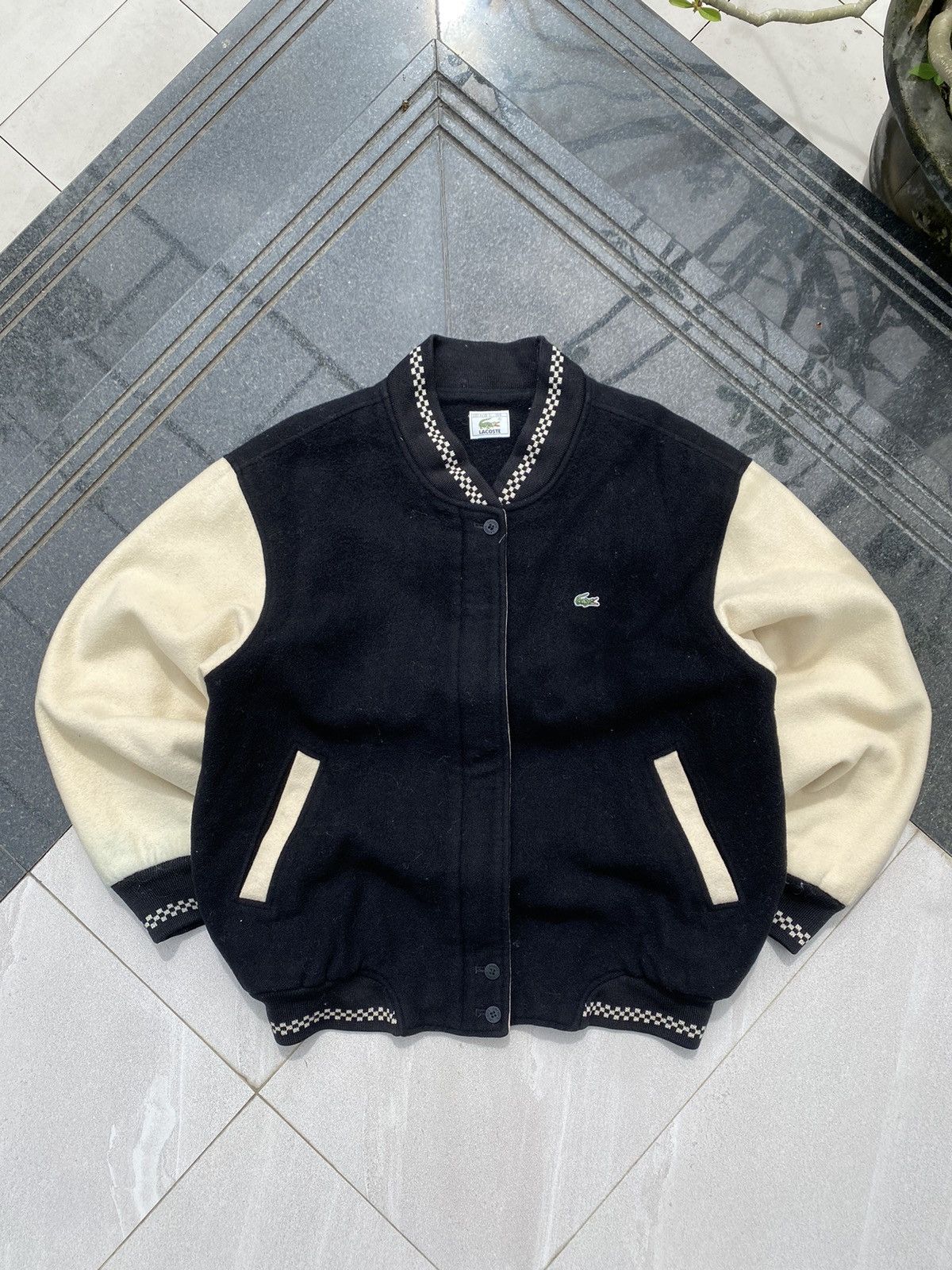 Lacoste × Vintage 90S LACOSTE RARE VARSITY COLLEGE UNIVERSITY RETRO JACKET Size US L / EU 52-54 / 3 - 2 Thumbnail