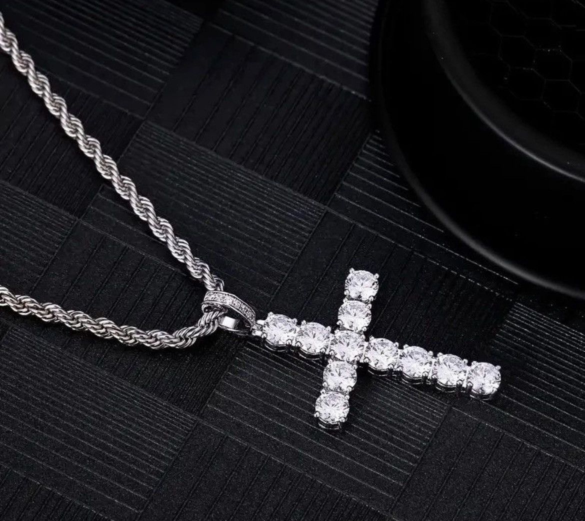 Jewelry × Other 60Cm Twisted Chain Cross Necklace Size ONE SIZE - 2 Thumbnail