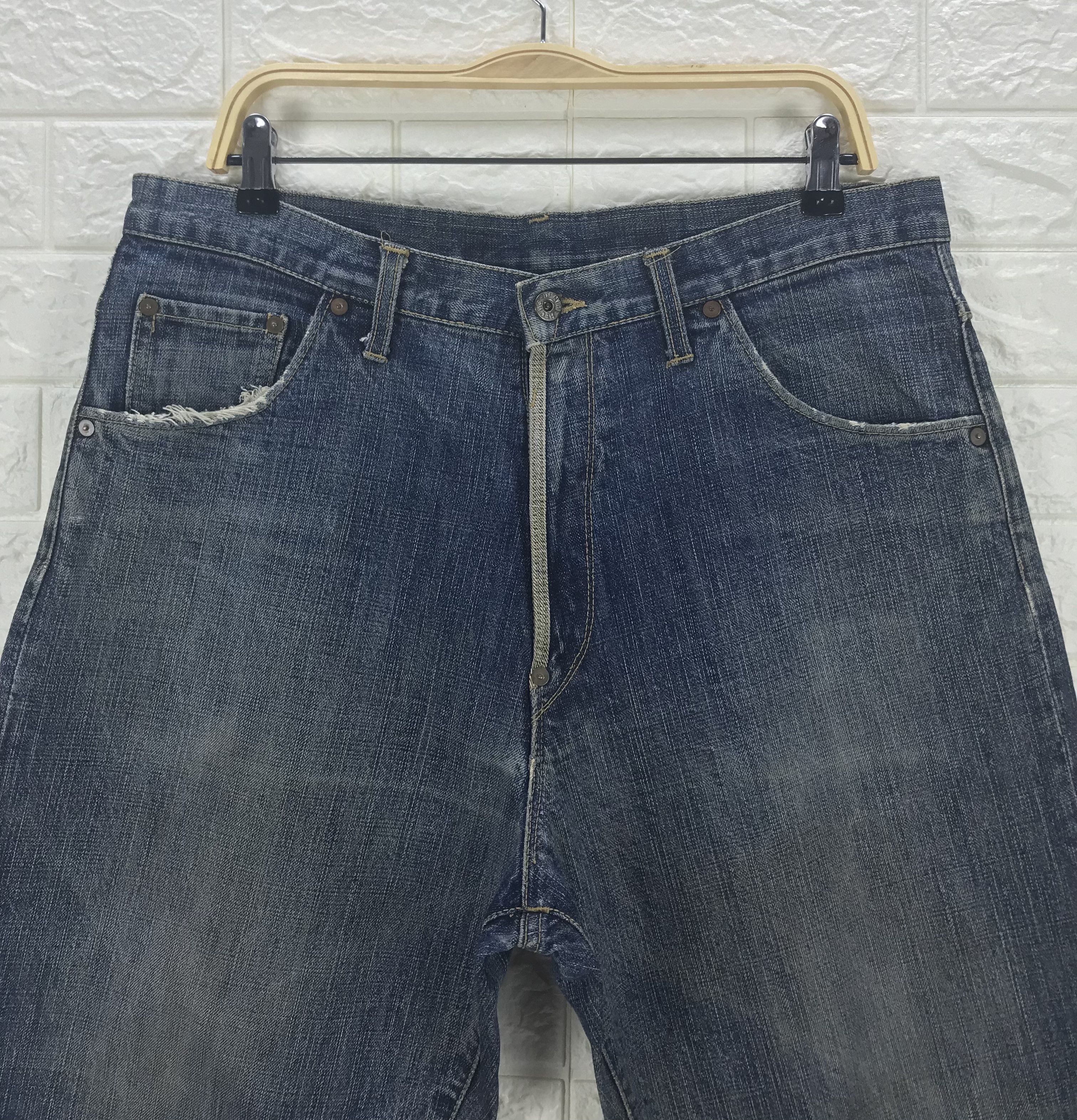 MasterPiece Vintage Master piece X Hectic Denim Baggy Jeans Size US 35 - 2 Thumbnail